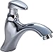 Delta 87T905 Commercial Single Hole 0.35 GPM Metering Bathroom Faucet with Slow, Chrome