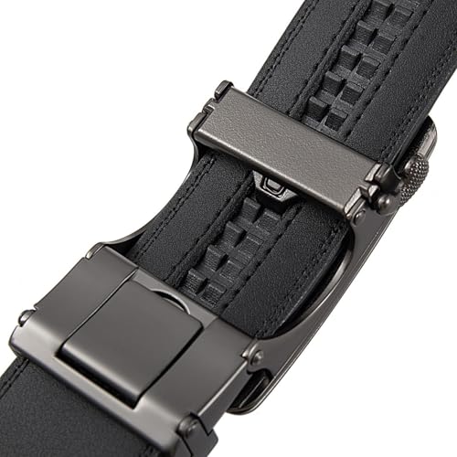 Belt for Mens Automatic Buckle Luxury Leather Trouser Ratchet4