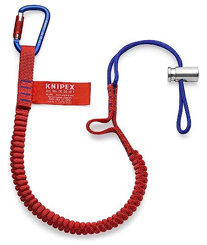 Image of KNIPEX Tools 00 50 12 T BKA Tool Tethering Lanyard with Captive Eye Carabiner up to 13 lbs.
