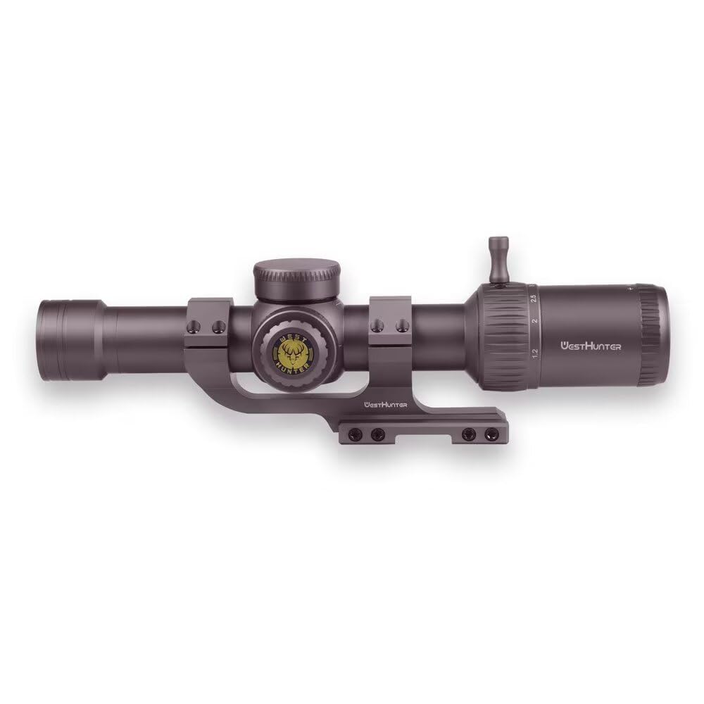 Lunette De Visée WestHunter HD 1.2-6x24 IR FFP – Premier Plan Focal, Illuminée Rouge/vert, 30 Mm, Tactique Et Compacte Pour Chasse