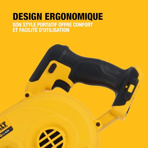 DEWALT Souffleur Compact 18V XR DCV100-XJ avec variateur de vitesse précis