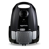 Amazon Basics Staubsauger mit Beutel, leistungsstark, für Hart- und Teppichböden, HEPA-Filter, mit Geschwindigkeitskontrolle, 700 W, 3.0 L, EU, Schwarz – Ansicht 2