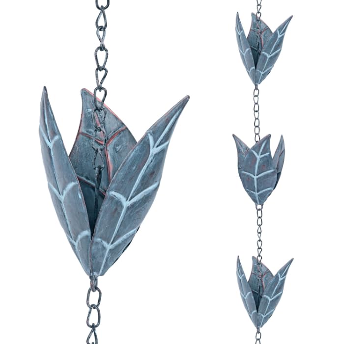 BlyeMichdi 8.5FT Rain Chain For Gutters,2.6m Metal Bird Rain Chains for Outside,Hanging Rain Chain Drainer for garden, Rustproof Decorative hummingbird Rain Catchers for Gutter Drainage Home Decor