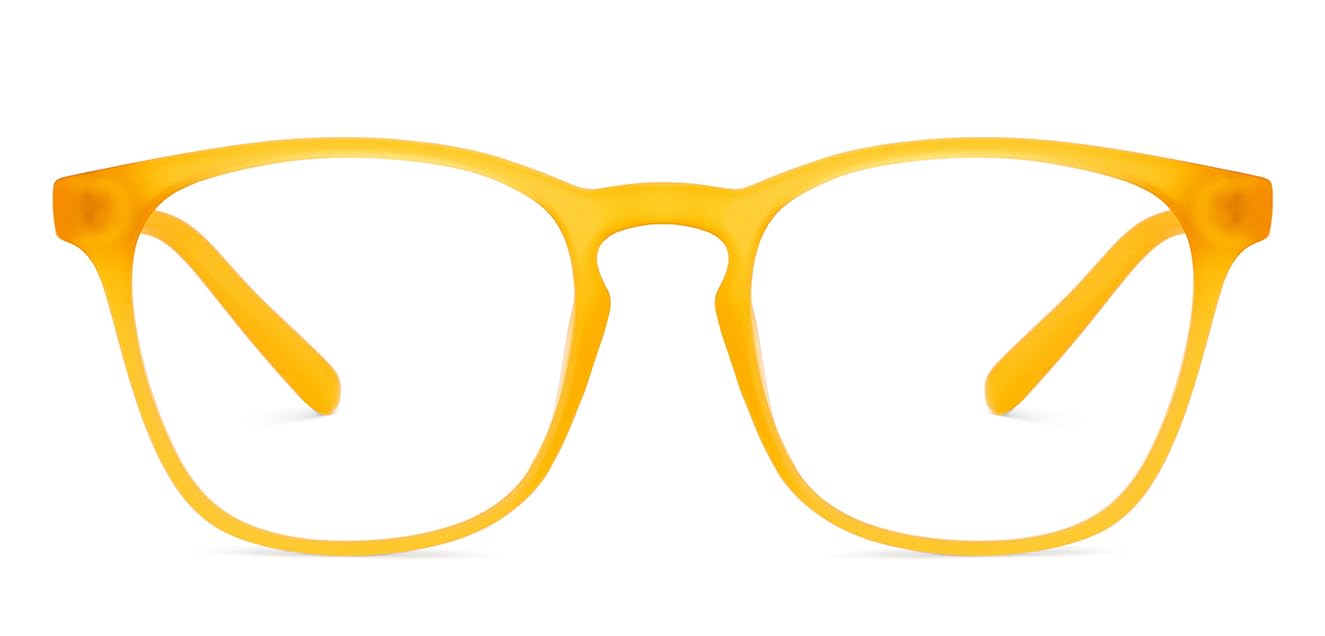 HUSTLR Kids Zero Power Bluecut & Antiglare Computer Eyeglasses | Amber Orange Full Rim Square | As Seen On Shark Tank | Peyush Bansal Glasses | For Kids Age 8-12 yrs | HP D15011-image-28