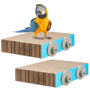 bird perch with chewable beads