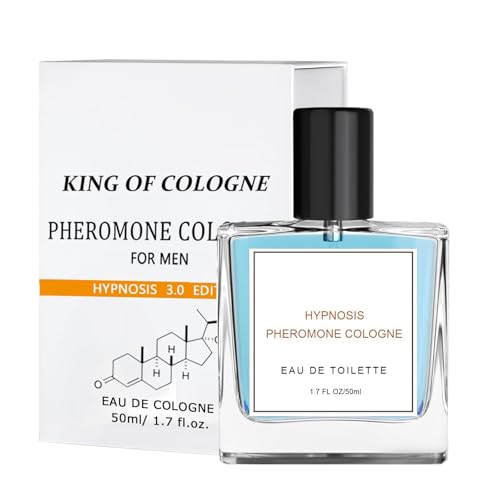 50 ml 2025 Nuevo para hombres |() Hypnosis 3.0 para hombres | Perfume en aerosol de larga duración para hombres HzN725 (blanco, 15,5 x 10,5 cm)