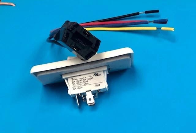 MUSM RV Slide Out Extend/Retract Switch + Bezel/Relay White Camper/Trailer