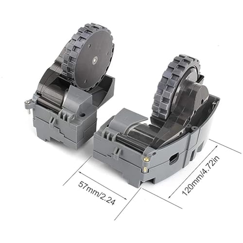 Module roue droite grise haute adhérence pour robots Roomba 500 à 900