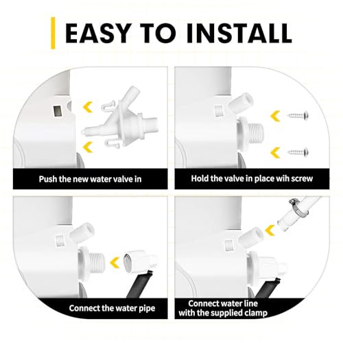 Image of 31705 RV Toilet Water Valve Kit Freeze-resistant and Leak-resistant RV Toilet Parts Compatible with Thetford Aqua-Magic V High and Low Models RV Toilet