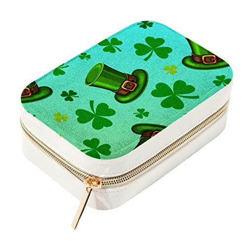 Boîte bijoux velours fermeture éclair métal anti rayures compacte