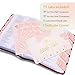 Light Peach Pink Gold Foil Lettering Bible Tabs, Bible Index Tabs with Gilded Cover,75 Tabs Bible Study Supplies,Tabs with Chapter Titles and Summaries,Waterproof Laminated Tabs (Light Peach Pink)