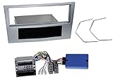 Baujahr: 04/2004-11/2010 1 DIN Radio Einbauset mit Lenkradfernbedienung für Opel Astra H (A-H/SW) 04/2004-11/2010 matt Chrom