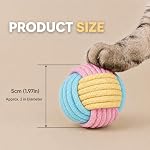 Kitten Toys & Cat Toys for Indoor Cats: 6 Pack Interactive Cat Toy Balls with Rope, Crinkle Cat Ball Toy for Chase, Chewing and Boredom Relief - Image 5