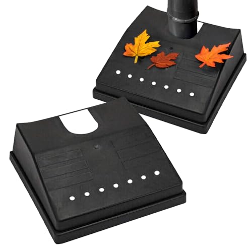 Image of Heavy Duty Drain Cover - 30cm Garden Gutter Pipe Guard | Tidy Gutter Protection, Suitable for Outdoors | Avoid Blockages, Perfect for Any Drain, Leaves Debris | Strong, Durable & Long Lasting - Black