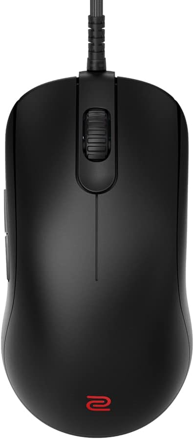 BenQ Zowie FK1-C Symmetrical Gaming Mouse for Esports |Weight-Reduced | Paracord Cable & 24-step Scroll Wheel for More Personal Preference| Driverless | Matte Black Coating | Large Size