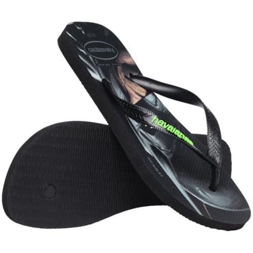 Chinelo Havaianas Masculino Batman Top Heróis DC (Preto, BR, Adulto, Faixa Numérico, M, 41, 42)