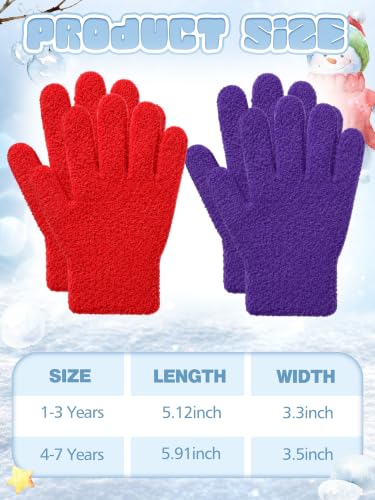 Image of EBOOT 3 Pairs Winter Kids Gloves Warm