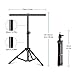 Selens Photography Backdrop Stand 30 Inches Small T Shape Support Light Stands Mini Holder for Photo Studio Tabletop Desktop Background Paper, T-Shape Background Support Stand Crossbar with 2 Clamps