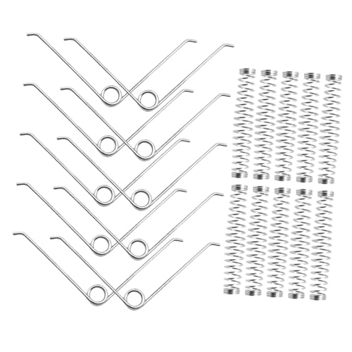 Angoily 20 piezas Resortes Reemplazo Tijeras Podar Jardín Muelles Compresión V-forma para Herramientas Jardinería Accesorios Fácil Instalación