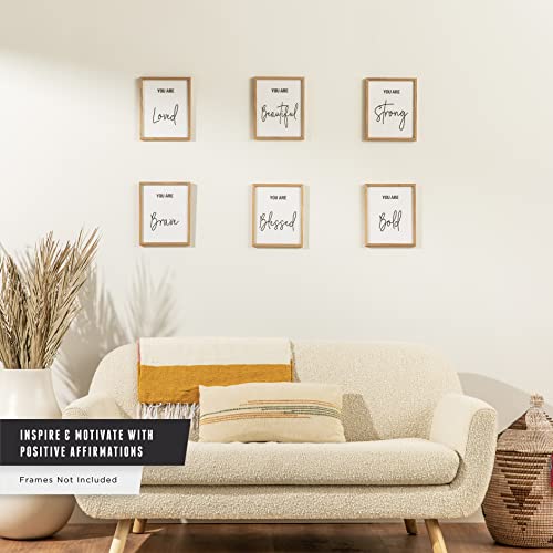 Let It Shine Bedroom –Playroom – Wall Decor For Girls , Women – Inspirational Quotes Wall Art (Set Of 6 Unframed 8X10 Inch Prints) #TOP2