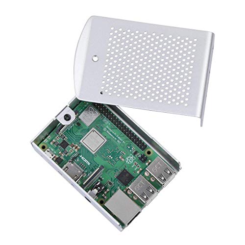 Image of REES52 Raspberry Pi 3 Model B+ Aluminum Case Metal Shell Support Raspberry Pi 3 Model B B Plus (Silver)