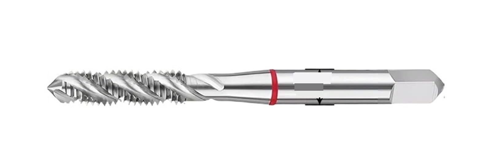 Grifo de máquina métrico hecho en aleación HSSE T2809 de alta resistencia para roscas M1-M8