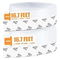 Silicone Seal Strip (2 Rolls, 10M /33 Feet), Door Bottom Strip Weather Sealing Sticker Adhesive for Doors and Windows