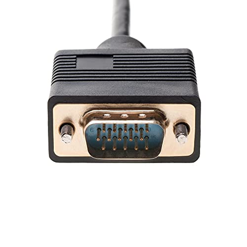 Cables Direct Online 30Ft Svga + Audio Monitor Cable, Male To Male 1080P Super Vga Display Cord For Pc Projector Laptop Tv #TOP5