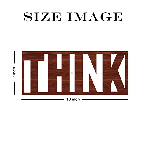 Image of Art Street Think Brown MDF Plaque Cutout Ready To Hang For Home Office Wall Art Decor, Wall Art Hanging Decorative Item, Home Decoration Size -7 x 10 Inches