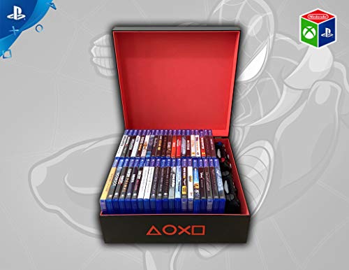 Porta jogos PS3/PS4/PS5 Miles Morales (40 jogos e 2 crtl)
