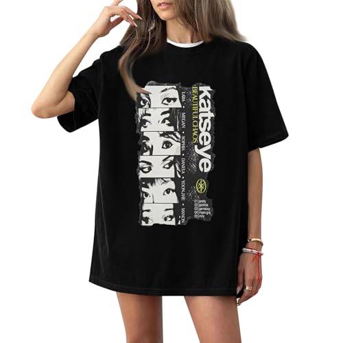 Tour Shirt Music Album Merch The Beautiful Chaos Tour Concert Short Sleeve Women Graphic Tees