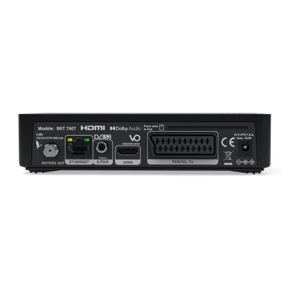 Kit Antenne Parabole Acier 85 cm 38,2 DB Anthracite + LNB Twin 0,1 DB Full HD 4K Ultra HD + 2 Décodeurs DSR 3031F FRANSAT + Câble coaxial 50m + 2 Câbles HDMI + 4 Fiches F