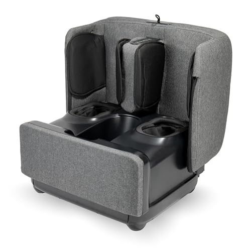 Carepeutic Foldable Foot & Leg Massager with Shiatsu Air Kneading & Heat
