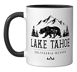 Lake Tahoe California Nevada Mountains Bear design is perfect for anyone who enjoys the great outdoors, scenic mountains, and adventure in California and Nevada. Great for travelers, hikers, and nature lovers visiting Lake Tahoe on vacation. A perfec...