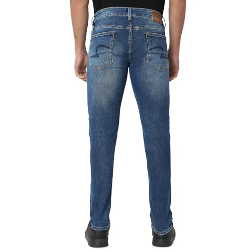 Image of Spykar Men's Skinny Fit Low-Rise Casual Jeans