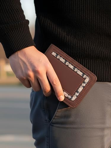 Image of ZOUK Roy Wallet for Men - Slim & Compact Vegan Leather Wallet with Water-Resistant Lining | Carter Checks
