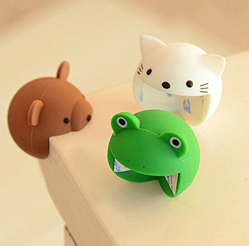 Image of MXY Safety Anti-Collision Edge Corner Guard Protector Soft Silicone Thickening Collision Angle Table Desk Cover Pad Pack of 2 Units Green Frogs