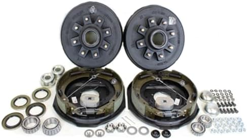 Trailer Brakes 3500lb Axle Southwest Wheel Pro 3,500 Lbs.Trailer Axle Electric Brake Kit 5-5.5 Bolt Circle Complete Electric Trailer Brake Kit Trailer Electric Brake Kit - Foto 4