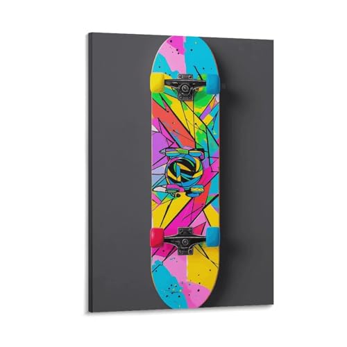 Poster coloré sur toile moderne pour raviver une décoration murale de bureau