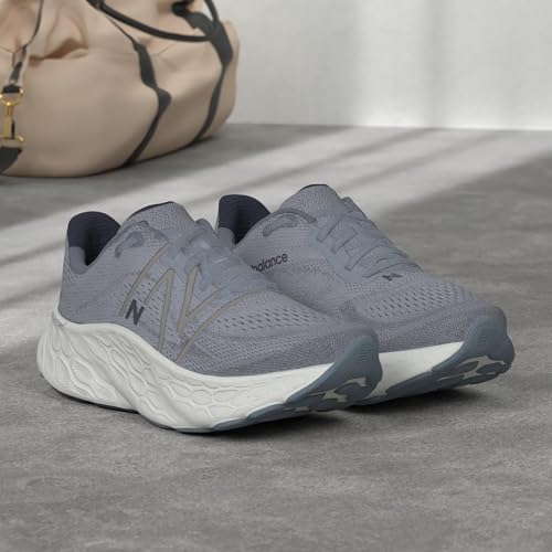 New Balance Men's Fresh Foam X More V4 Running Shoe, Arctic Grey/Natural Indigo, 11 Medium US