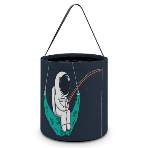 ハロウィン キャンディバスケット 宇宙飛行士 釣り キャンディ袋 お菓子 コンテナ 手提げ袋 軽量 小道具パーティー記念品 プレゼント 屋外集会用