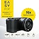 Easypix PowerPro VX6430, Kompakte Systemkamera mit WiFi, 10x Optischer Zoom, Auflösung bis 64 MP, 2.8 Display, Mikrofon-Anschluss