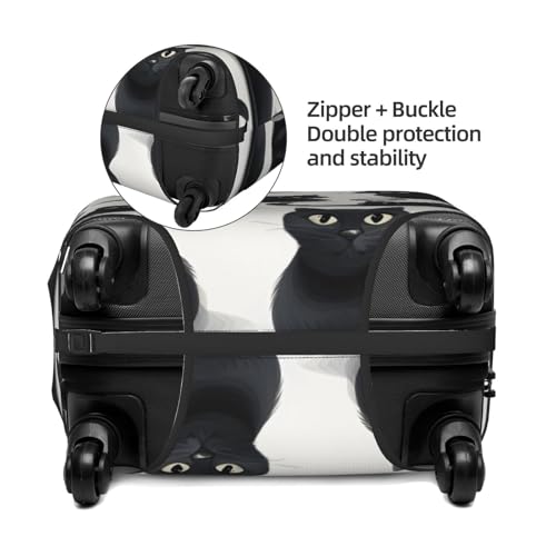 Cat Print Print Fashionable Suitcase Cover Personalized Luggage Protector for Travel and Business4