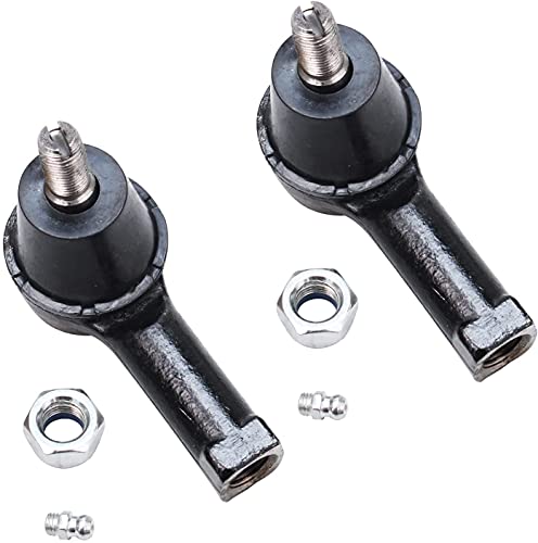 Image of Detroit Axle - 6pc Front End Control Arms Kit for 1996-2000 Hyundai Elantra, 1997-2001 Tiburon, 2 Lower Control Arms w /Ball Joints 4 Inner & Outer Tie Rod End Links 1998 1999 Replacement