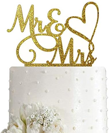 Mr and Mrs Cake Topper, Bride and Groom Sign Wedding/Engagement C...