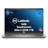 Dell Latitude 5450 Business Laptop (14' FHD Touchscreen, Intel 12-Core Ultra 5 135U vPro ( i7-1355U), 32GB DDR5 RAM, 1TB SSD), Backlit, IR Webcam, 2X Thunderbolt 4, Ethernet, Win 11 Pro, 2025 AI PC