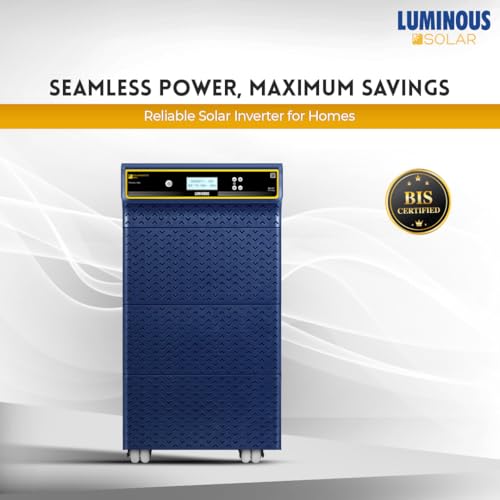 Image of Luminous SOLARVERTER PRO 7.5KVA Solar Inverter - 96V, Pure Sine Wave, Smart Solar & Grid Hybrid, High Efficiency, 2 Years Warranty, Ideal for Homes, Offices & Commercial Use