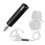 SVXSODA Military to Civilian Headset Adapter,U-174 Military-to-Civilian PTT Adapter Cable,Turn Military/NATO Version Ptt/Tactical Headset to Compatible with Civilian Ptt Adapter or Airsoft Headsets