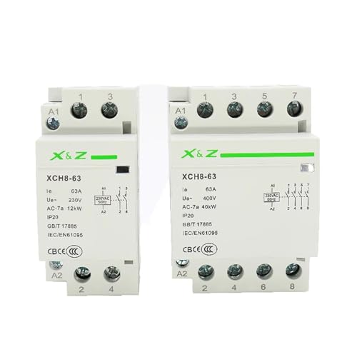 Interrupteur de commande modulaire 2P 40A contacteur de puissance rail DIN