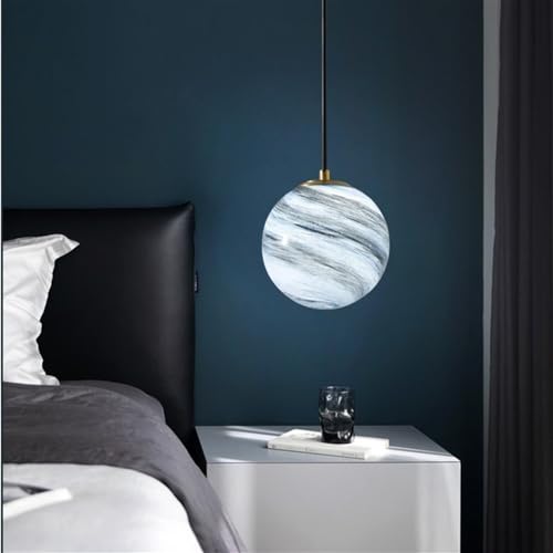 Lámpara colgante de cristal en bola LED regulable y cable ajustable 5